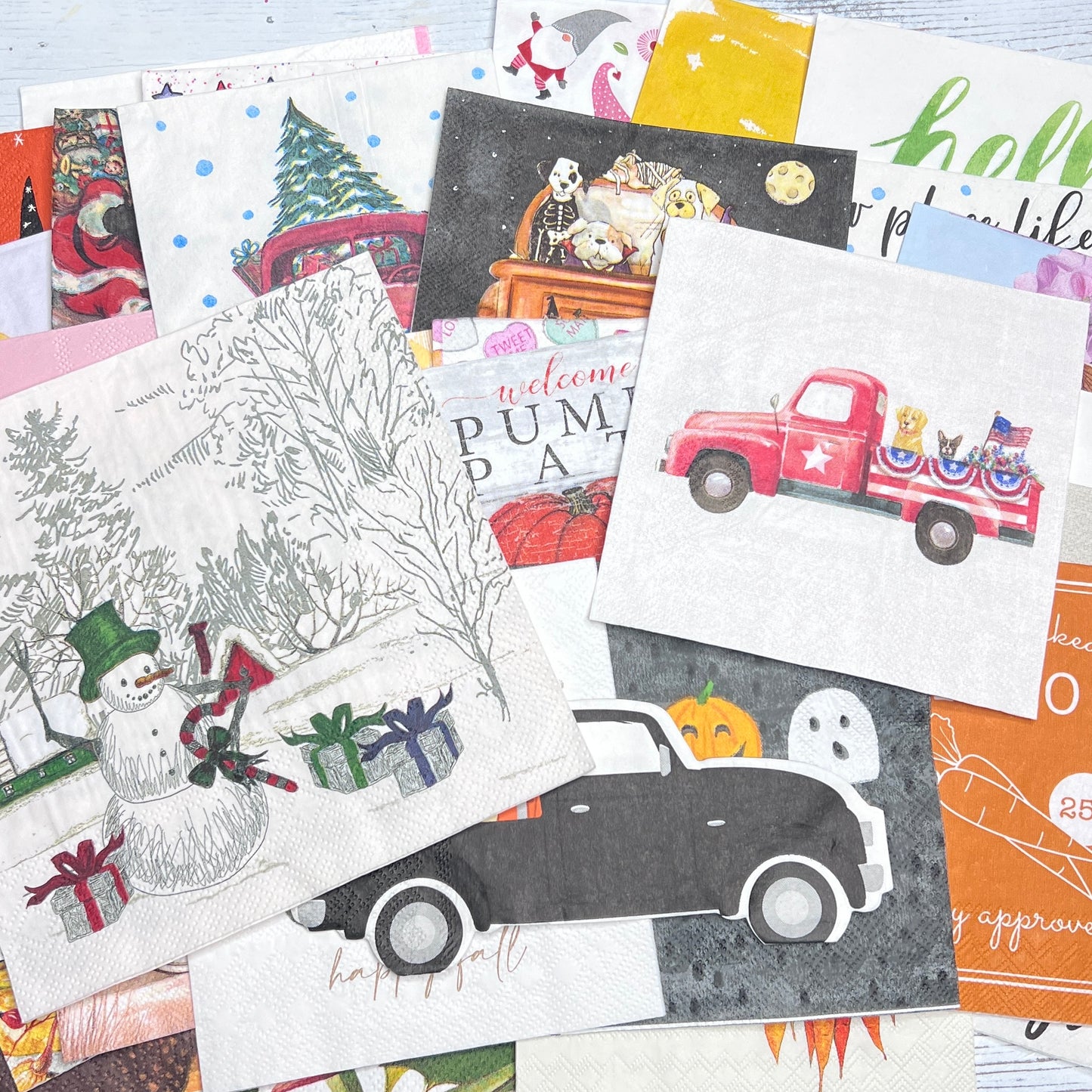 Seasonal Napkin Bundle - Free Shipping