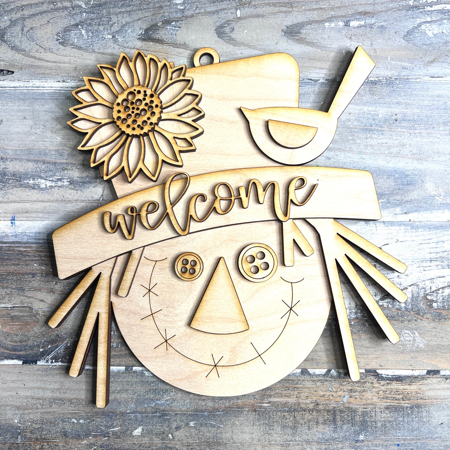 Happy Scarecrow Unfinished Kit - Free Shipping