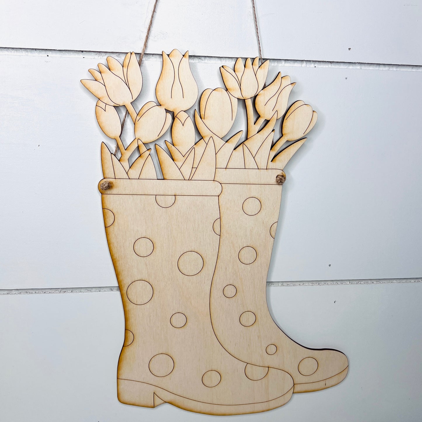 Spring Showers Rain Boot Door Hanger - Free Shipping