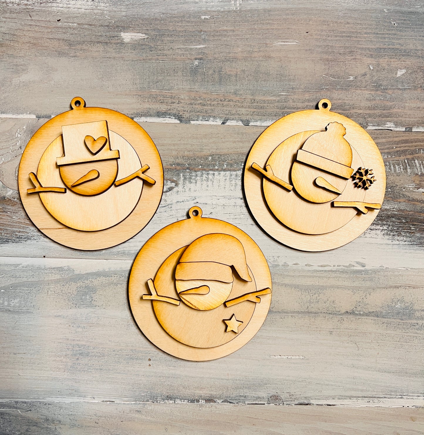 Snowman Ornament Set - Free Shipping
