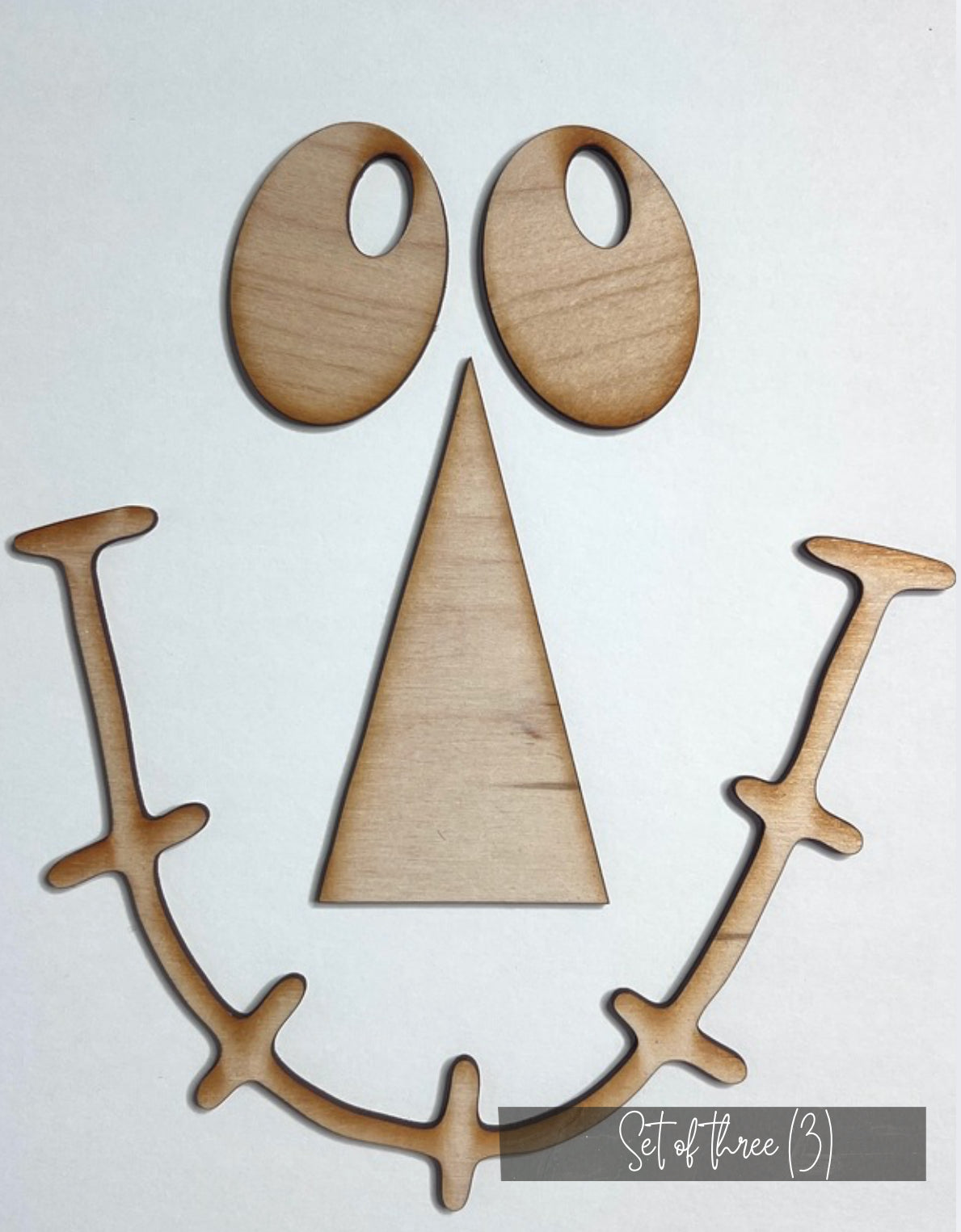 Large Scarecrow Face Cut-Out (Set of 3) - Free Shipping