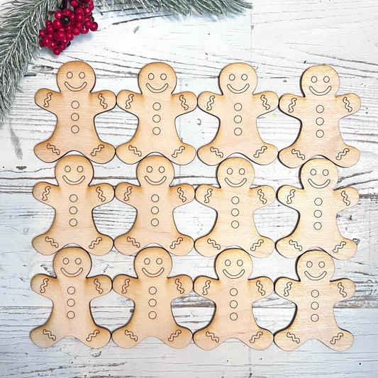 Set of 12 Gingerbread Men - Free Shipping