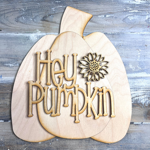 Fall Hey Pumpkin SIgn - Free Shipping