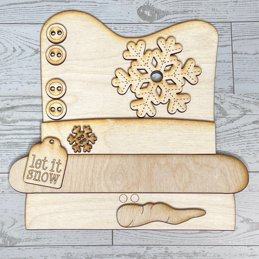 Snowman with Hat Leaner - Free Shipping