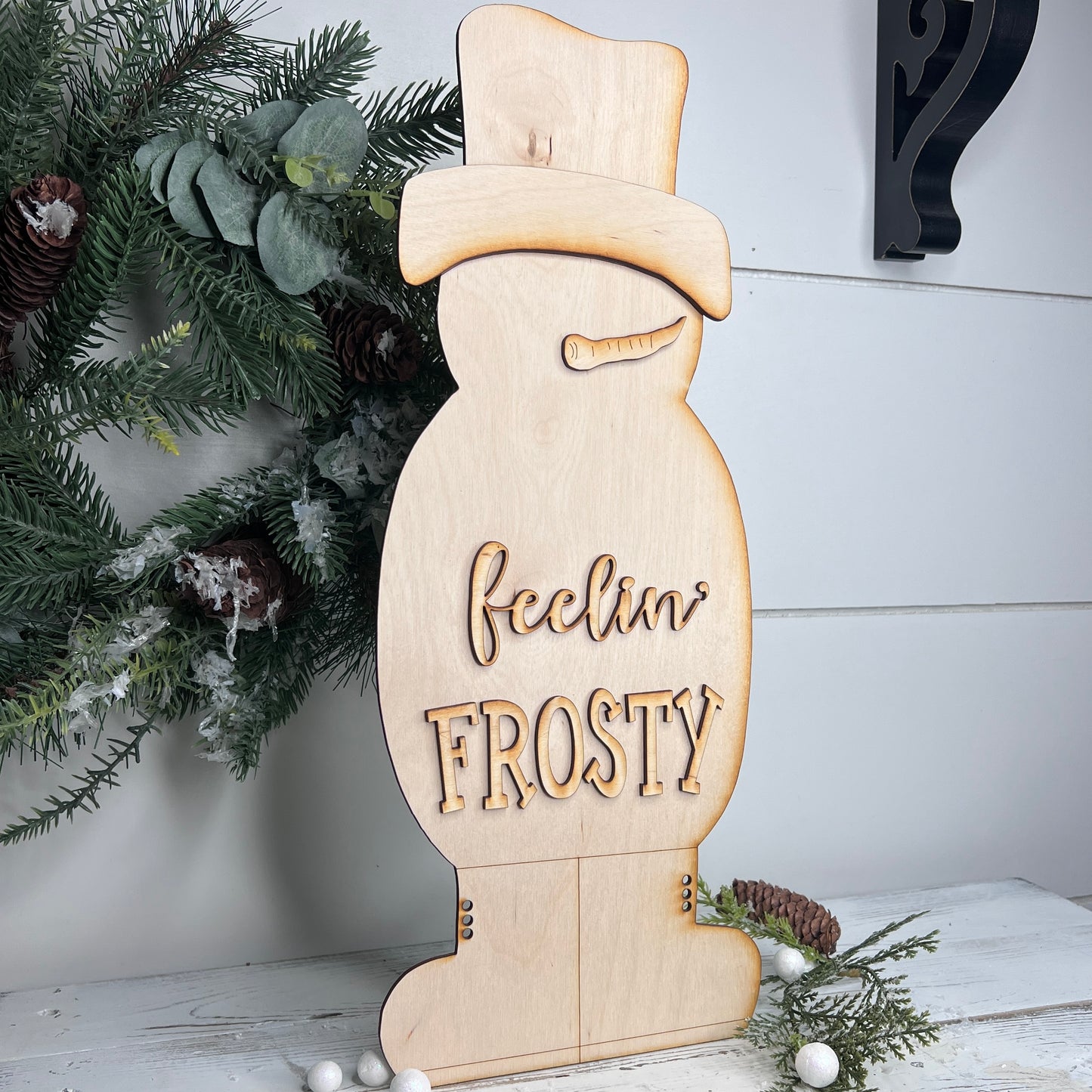 Feelin' Frosty Snowman Leaner - Free Shipping