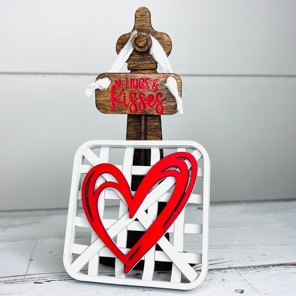 Valentine Tobacco Basket with Sign Pillar - Free Shipping
