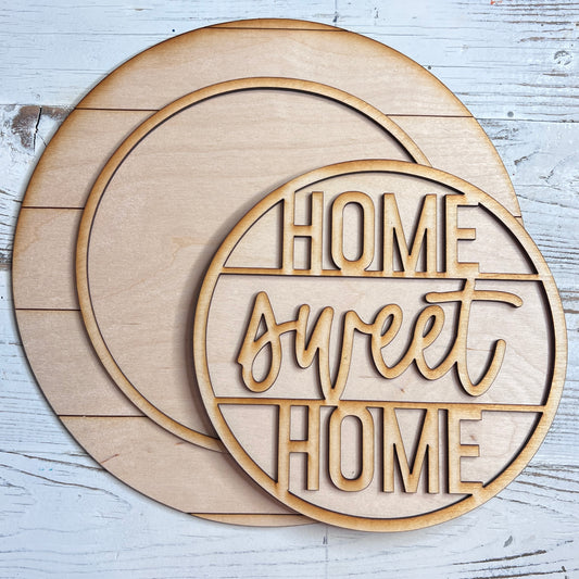 Home Sweet Home Round Sign