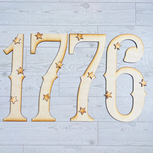 Oversized 1776 Numbers - Free Shipping