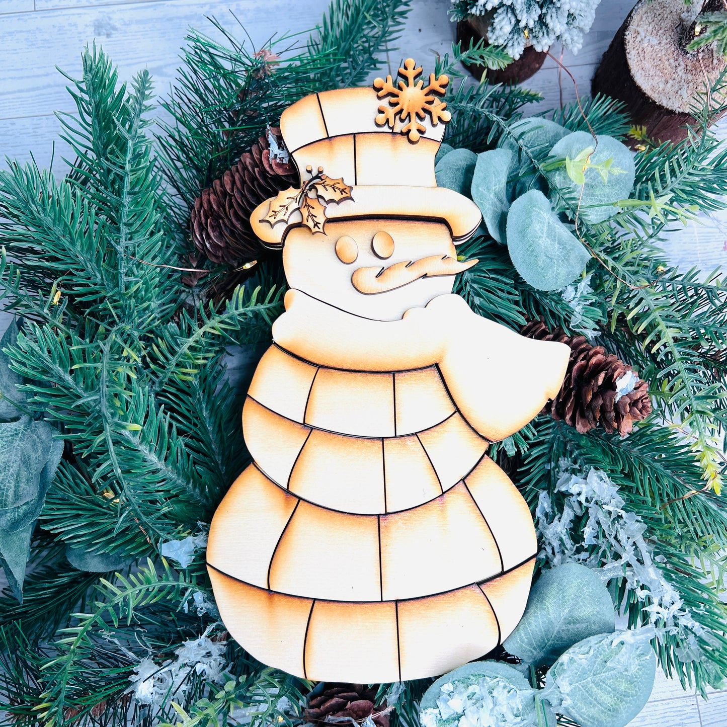 Patchwork Snowman - Free Shipping