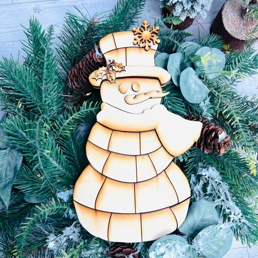 Patchwork Snowman - Free Shipping