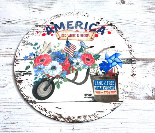 10" Sublimated Patriotic Sign - Free Shipping